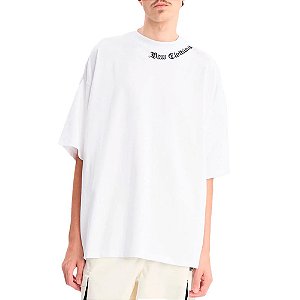 Camisa Baw Gothic Oversized Masculina Branco Preto