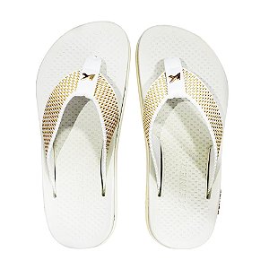 Chinelo Kenner Kivah Pro Dots 25/26 Masculino Branco, Branco e Vermelho