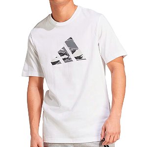 Camisa Adidas Camo Logo Masculina Branco