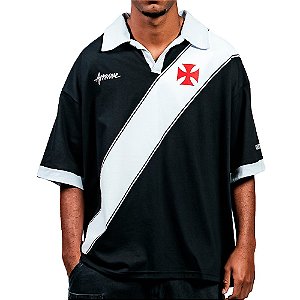 Camisa Polo Approve x Vasco da Gama Huge Faixa Preto