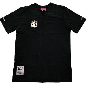 Camisa Baw Mitchell & Ness NFL Preta e Vermelha