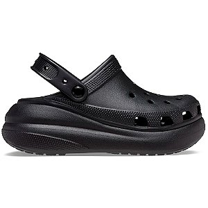 Sandália Crocs Classic Crush Clog Feminina Preta
