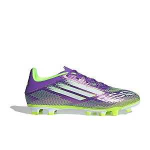 Chuteira Adidas Campo F50 Club Infantil Roxo/Verde