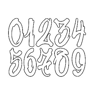 Personalização Número Botafogo Jogo II 2025 Grafitado Branco