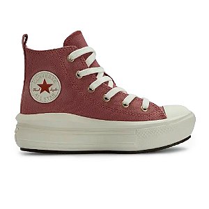 Tênis Converse All Star Move Cano Alto Marrom Nude/Amêndoa