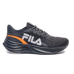 Tênis Fila Comet 2 Masculino Preto/Laranja/Cinza