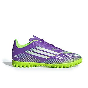 Chuteira Adidas Society F50 Club Roxo/Limão