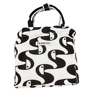 Lancheira FARM Ziriguidum Max Copatucano Off White/Preto