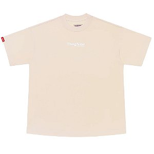Camisa Thug Nine Oversized Bold Puff Off White