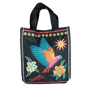 Bolsa Farm Mimo Samba das Araras Preto/Colors