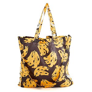 Bolsinha Farm Me Leva Bossa Banana Preto/Amarelo