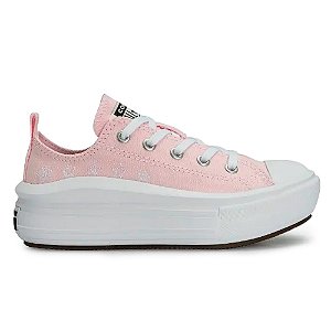 Tênis Converse All Star Chuck Taylor Move Infantil Rosa/Branco