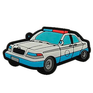Jibbitz Crocs Carro de Polícia Azul/Branco