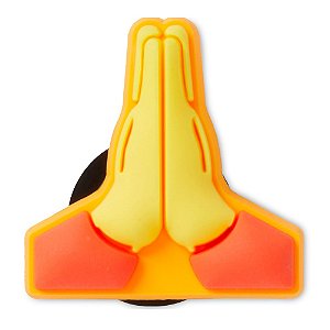 Jibbitz Crocs Prayer Hands Amarelo/Vermelho