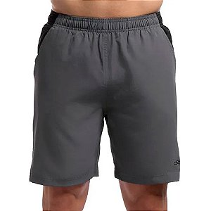 Bermuda Olympikus Treino 7 Masculina Cinza/Preto