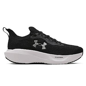 Tênis Under Armour Charged Slight 3 SE Preto, Branco e Prata Metálico
