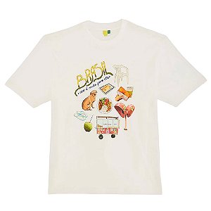 Camisa Farm Ipanema Pack Brasil Feminina Off White