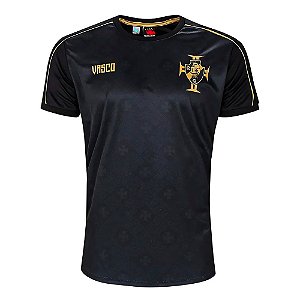 Camisa Braziline Vasco da Gama Mosaico Masculina Preto/Vermelho