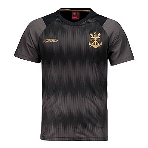 Camisa Braziline Flamengo Energia Masculina Preto/Vermelho