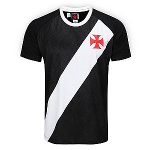 Camisa Braziline Vasco da Gama Principia Masculina Preto/Branco