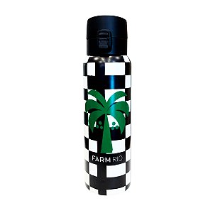 Garrafa Farm Sonho de Coqueiro 850ml Preto/Branco/Verde