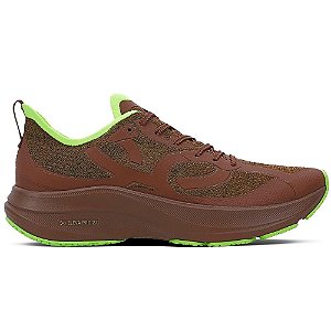 Tênis Olympikus Corre 4 Unissex Marrom Conhaque/Verde