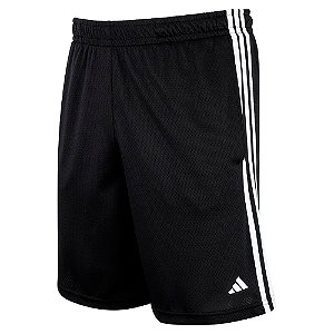 Bermuda Adidas Masculina 3 Stripes Preto