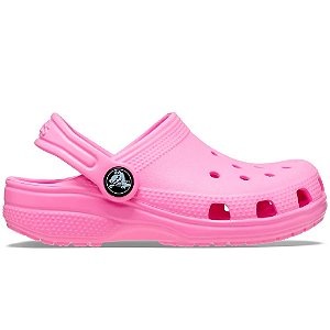 Sandália Crocs Classic Clog Infantil T Taffy Pink