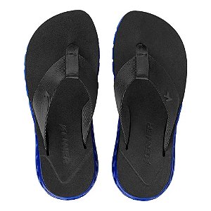 Chinelo Kenner Rakka Masculino Preto, Azul