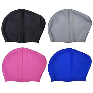 Touca Natação Olympport Cabelos Volumosos Sortido