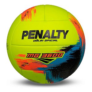 Bola Penalty Vôlei MG 3600 Verde, Laranja e Azul