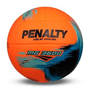 Bola Penalty Vôlei MG 3600 Laranja, Azul e Turquesa
