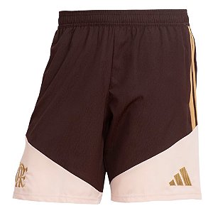 Shorts Adidas TIRO26 Competition Downtime CR Flamengo Marrom, Bege