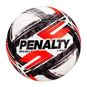 Bola Penalty Society Líder Branco, Preto e Vermelho