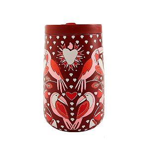 Copo Farm Que Sede Caju Coração 450ml Bordô