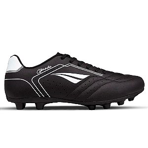 Chuteira Penalty Campo Classic Y-1 Infantil Preta e Branca