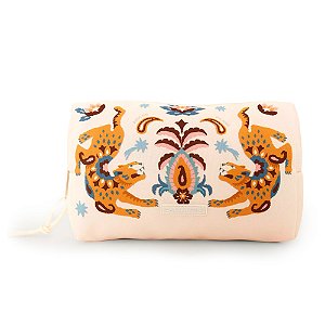 Maxi Necessaire Farm Ora Bolas G Festa de Onça Bege