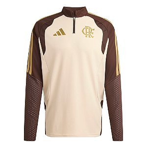 Jaqueta Adidas Flamengo Treino 26/27 Masculino Bege Marrom