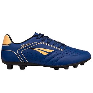 Chuteira Penalty Campo Classic Y-1 Marinho, Dourado