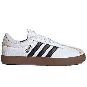 Tênis Adidas VL Court 3.0 Unissex Branco e Marrom
