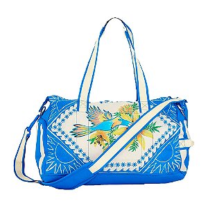 Bolsa Farm Viva Lenço Solar Off White e Azul