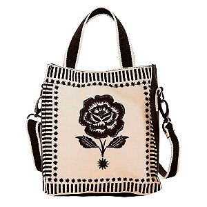 Bolsa Farm Mimo Rosa Off White e Preta