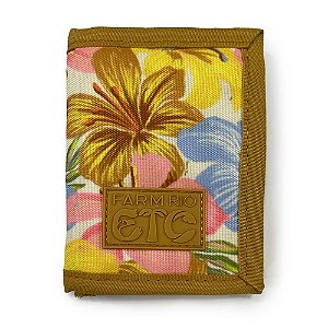 Carteira Farm Din Din Floral Bahia Amarela