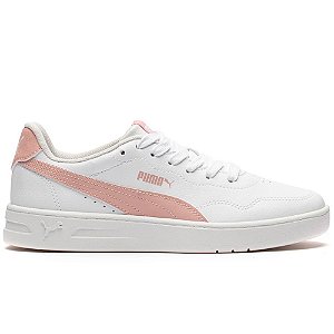 Tênis Puma Court Lally BDP Feminino Branco e Rosé