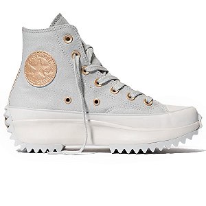 Tênis Converse All Star Run Star Hike Cano Alto Cinza e Amêndoa