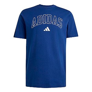 Camiseta Adidas Table Tee Masculina Azul e Branco