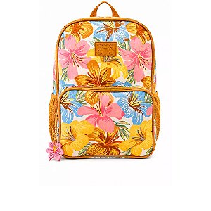 Mochila Farm Me Leva Floral Bahia Amarelo