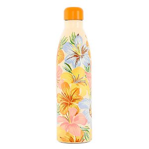 Garrafa Farm Glub Glub 750ml Floral Bahia Off White