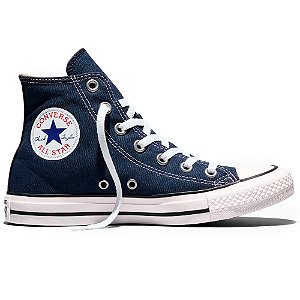 Tênis Converse All Star Chuck Taylor Cano Alto Marinho e Preto