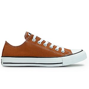 Tênis Converse All Star Chuck Taylor Marrom e Branco